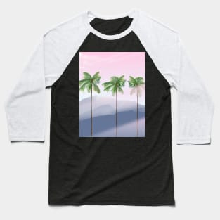 Tropical palm trees at dusk Baseball T-Shirt